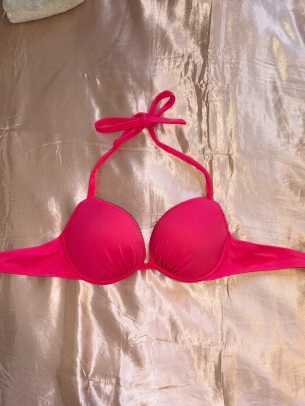 2010s Victoria's Secret Hot Pink Bombshell Push up Bikini